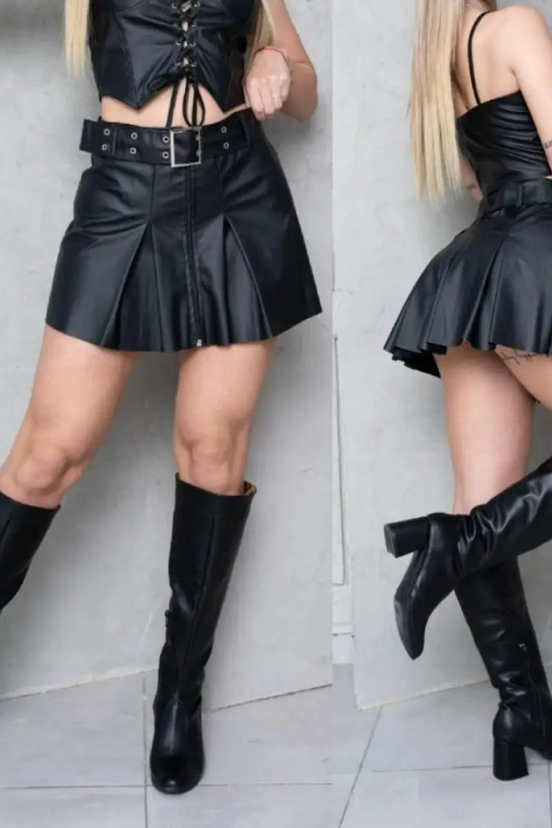 Pollera tableada M105