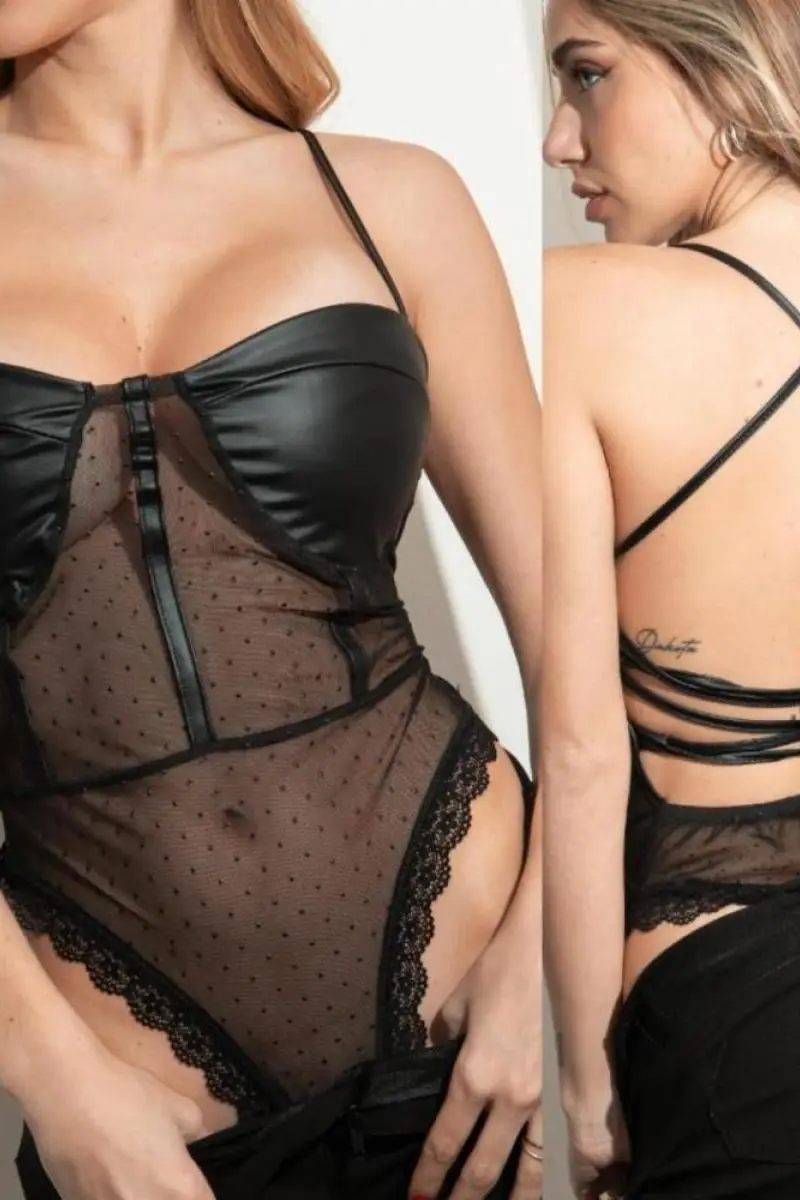 Body con strass M1012