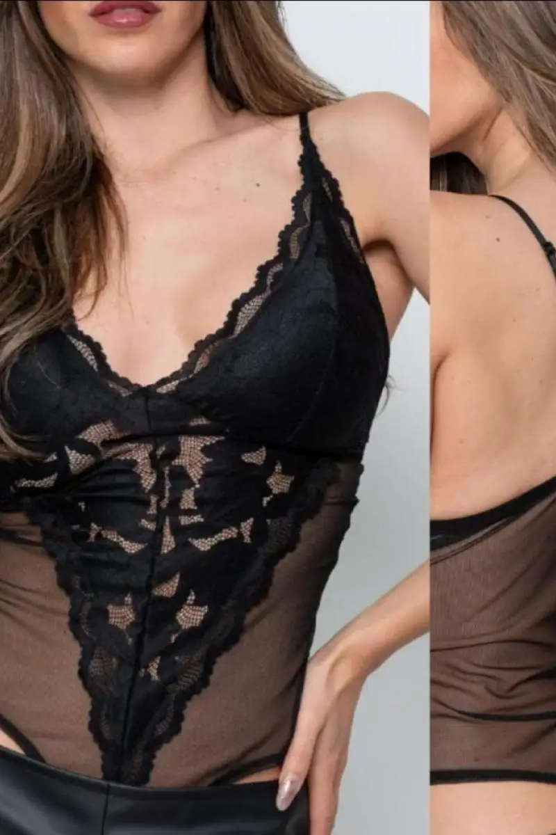 Body encaje y tull M1015