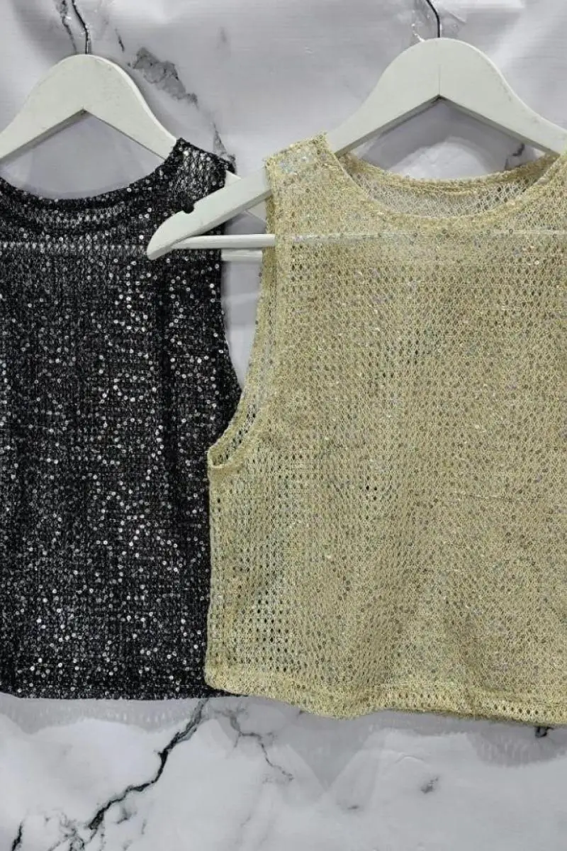 Musculosa red lentejuelas - 2