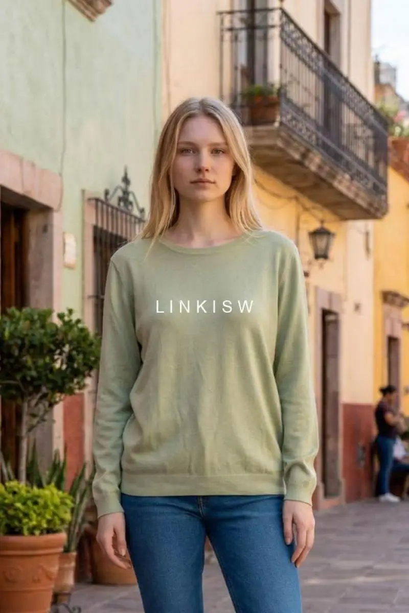 113 - SWEATER ENCAJE OLIVA - 2